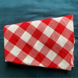 Pioneer Woman Tablecloth Round Check 70" Gingham Red White Picnic Country Charmi